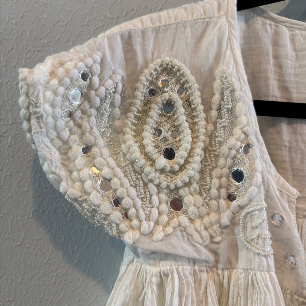 RAGA Cream Embroidered Blouse - Picture 3 of 8